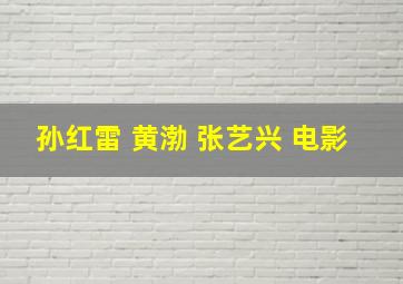 孙红雷 黄渤 张艺兴 电影